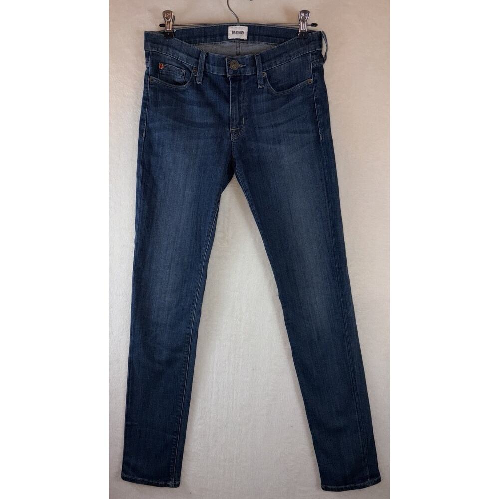 Hudson Colette Skinny Jeans Women's Size 27 Blue Dark Wash Stretch Denim